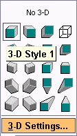 the 3-D Style menu